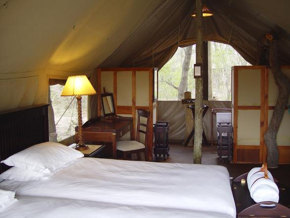 Plains Camp - tents interior